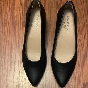 Kim Rogers Black Pointed Flats